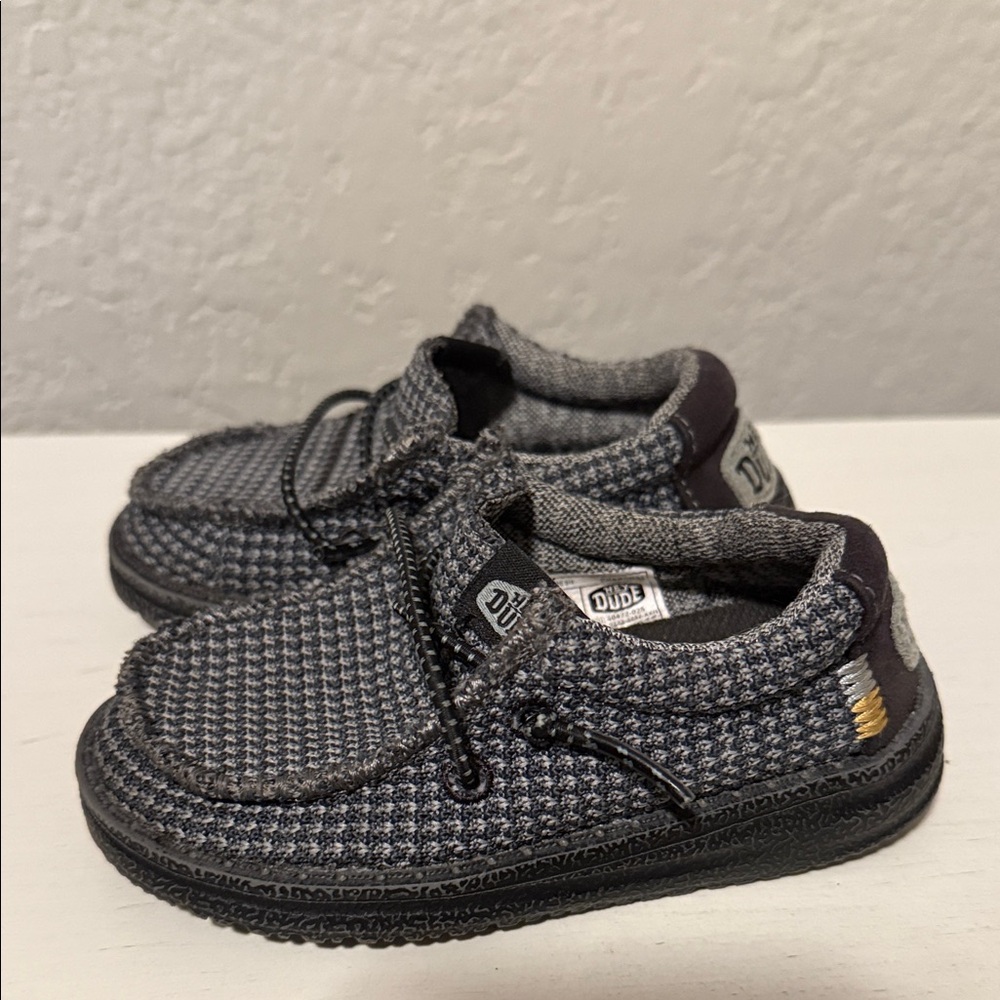Hey Dude Wally Toddler Sport Mesh Charcoal Shoes Size 6‎